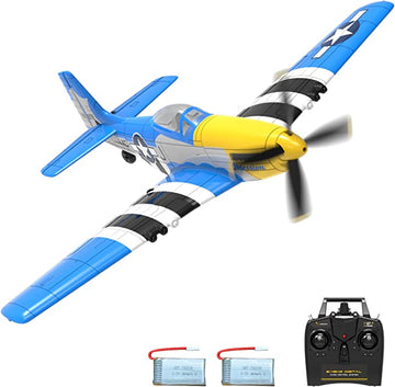 NEW ARRVIALS！VolantexRC 4-CH Airplanes P51D Mustang WWII for Beginners with Xpilot Stabilization System-exhobbyrc.