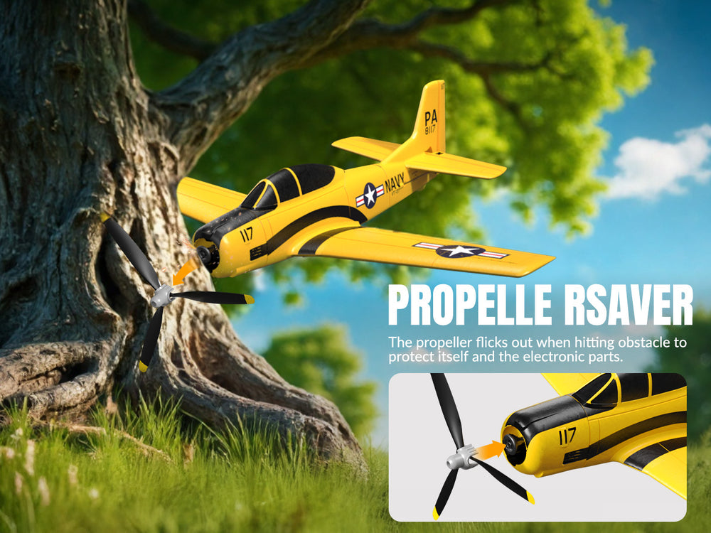 VOLANTEXRC T28 Trojan (RTF) 4 canales 400 mm con giroscopio (15,7'') 76109