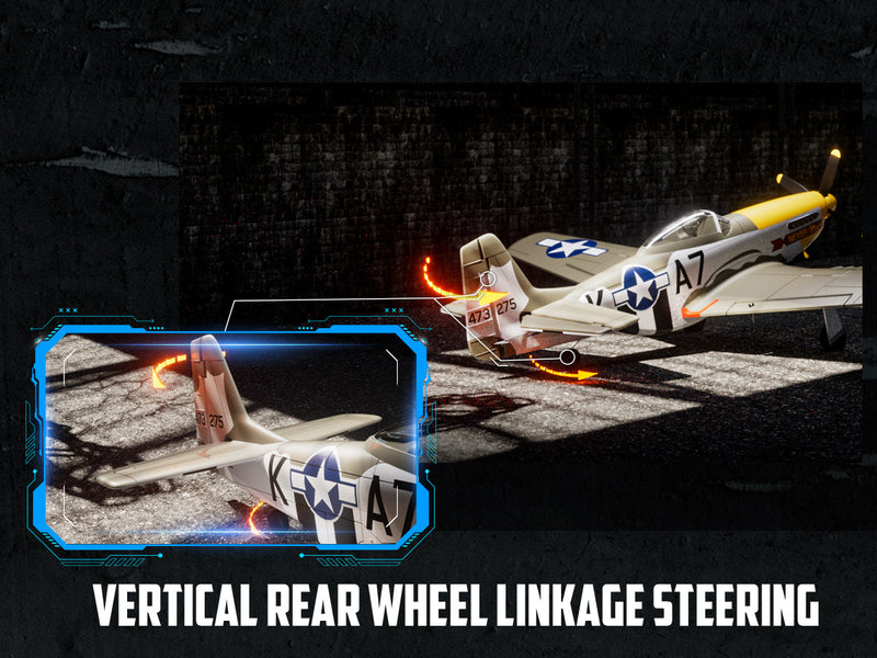 Volantexrc 500 mm Mustang P51 sin escobillas con estabilizador Gyro 76802