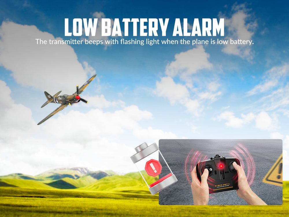 VOLANTEXRC Warhawk P40 (RTF) 4 canales 400 mm para principiantes (15,7'') 76113