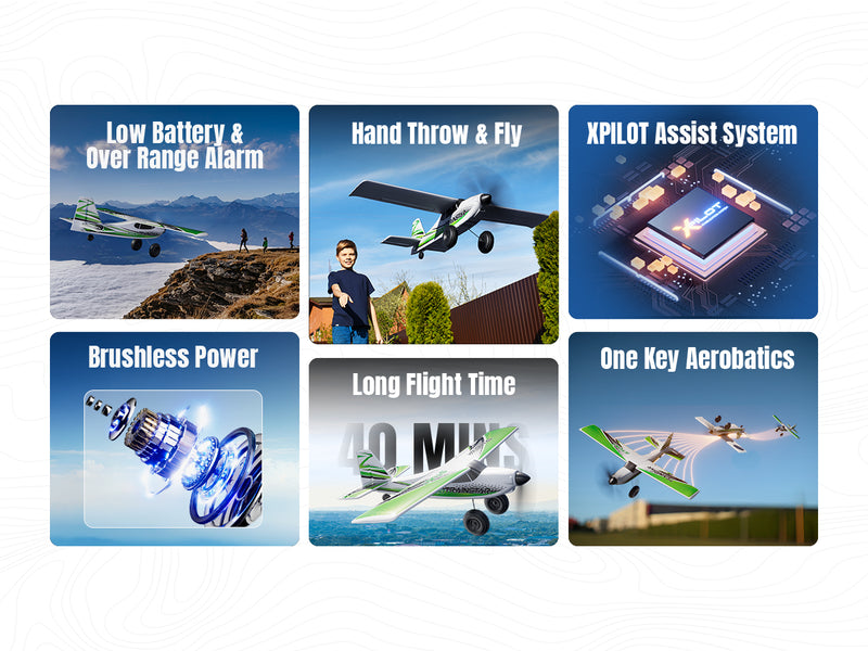 Volantexrc 500 mm Trainstar Stunt sin escobillas con motor de actualización 76804