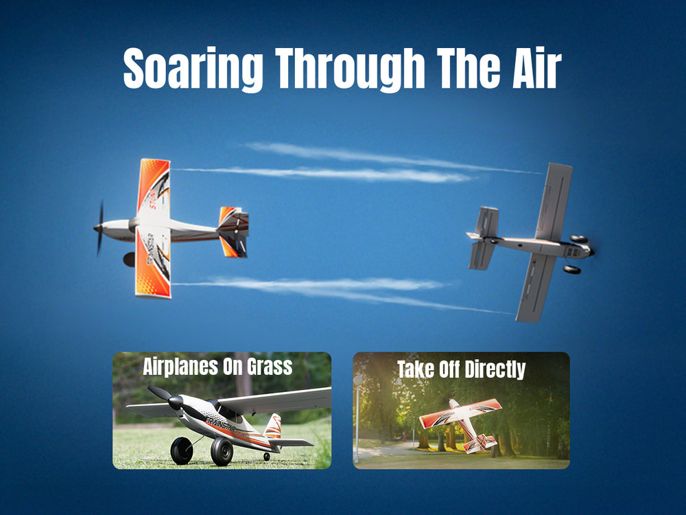VOLANTEXRC 500MM TrainStar STUNT Brushless RC Plane RTF for Beginners