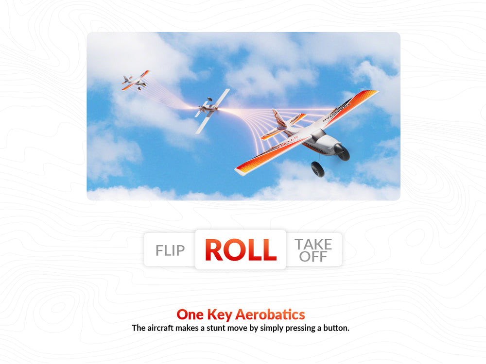 VOLANTEXRC 500MM TrainStar STUNT Brushless RC Plane RTF for Beginners