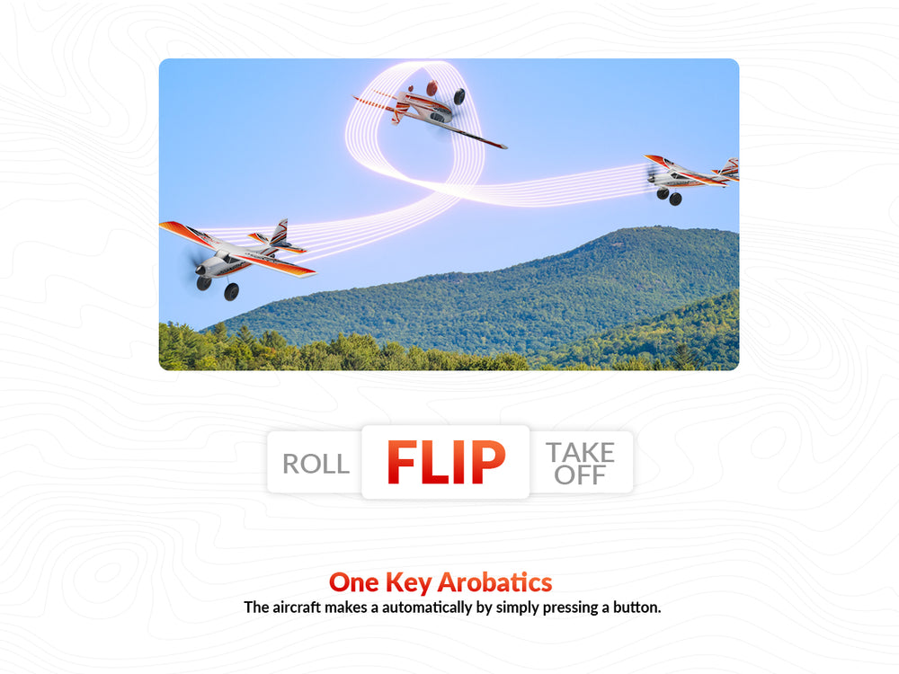 VOLANTEXRC 500MM TrainStar STUNT Brushless RC Plane RTF for Beginners