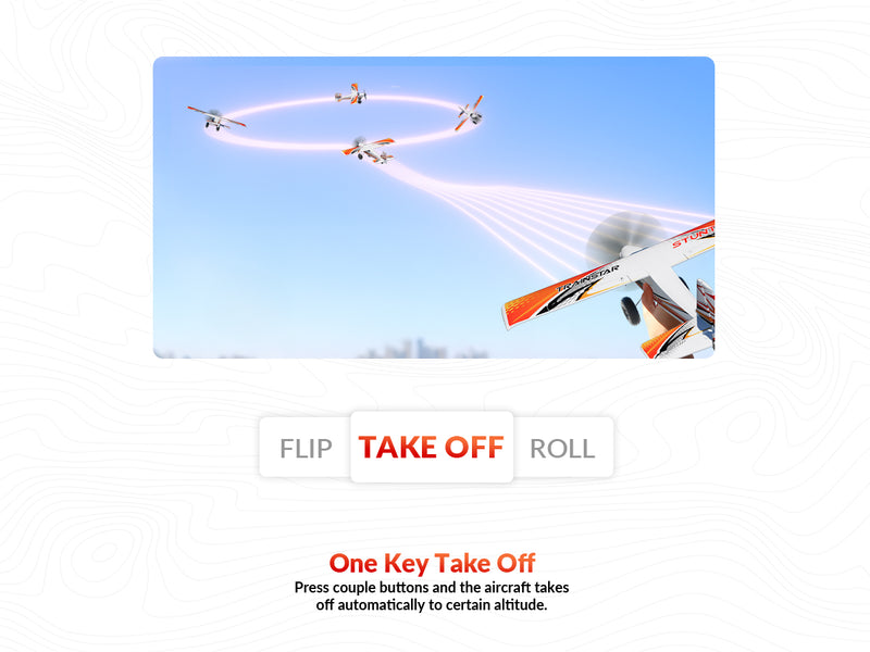 VOLANTEXRC 500MM TrainStar STUNT Brushless with update motor 76804-RED