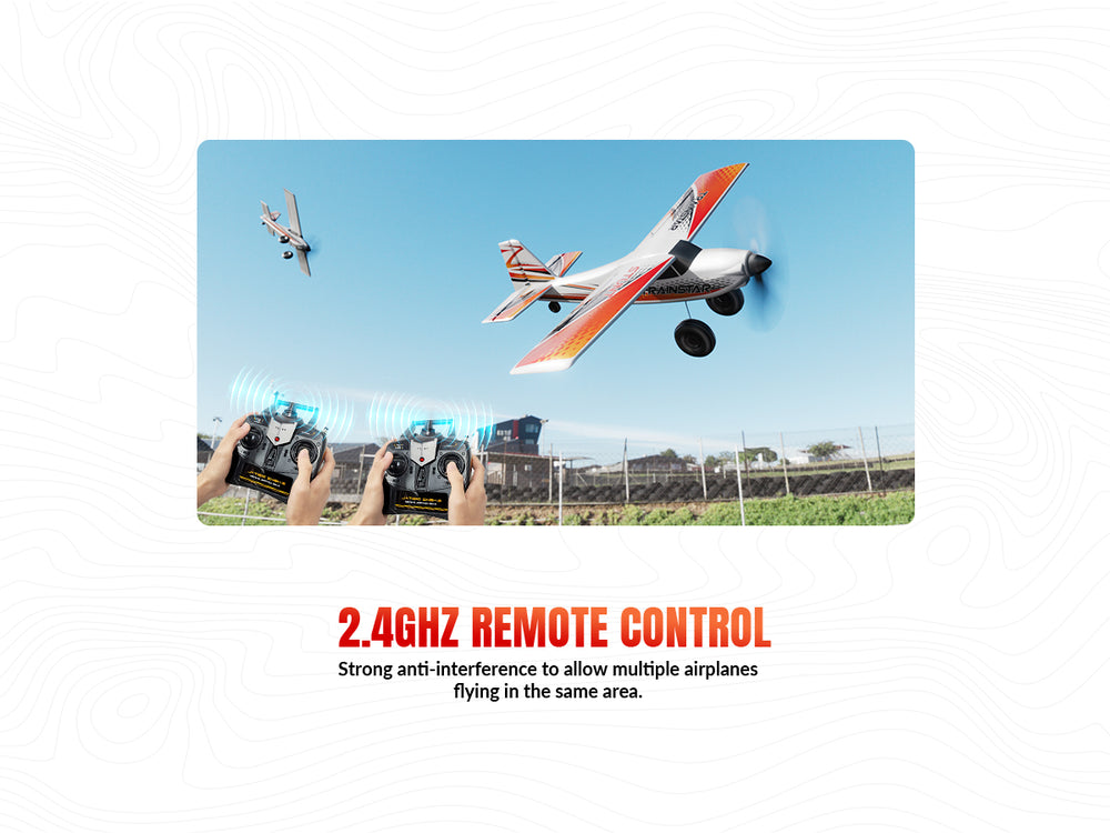 VOLANTEXRC 500MM TrainStar STUNT Brushless RC Plane RTF for Beginners