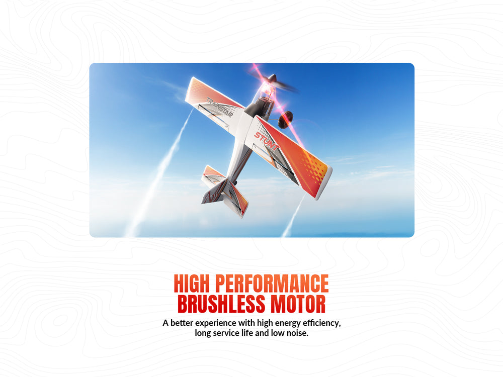VOLANTEXRC 500MM TrainStar STUNT Brushless RC Plane RTF for Beginners