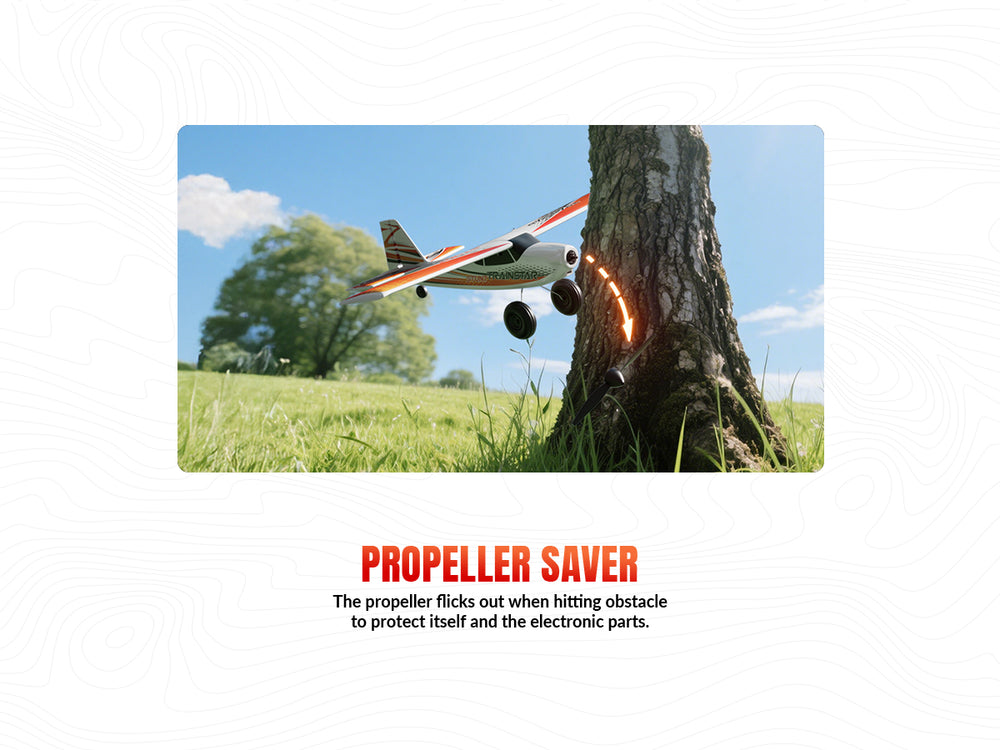 VOLANTEXRC 500MM TrainStar STUNT Brushless RC Plane RTF for Beginners