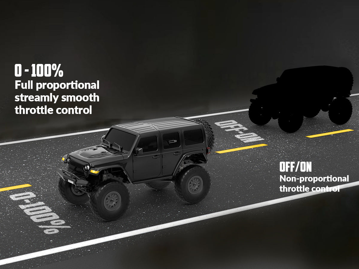 RACENT 1:24 Crawler RC Monster Truck - Rock Climbing | EXHOBBY