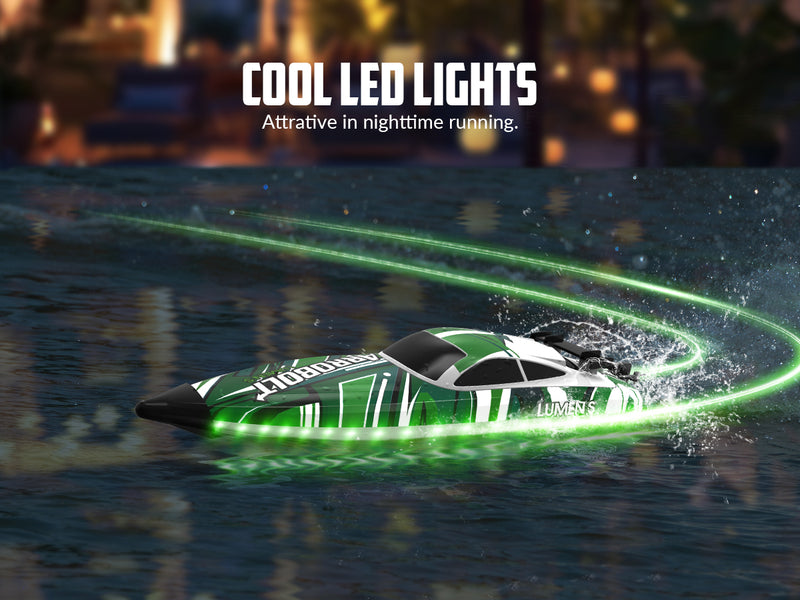 VOLANTEXRC Arrobolt Lumen S Brushless 35+MPH Full Proportional Boat GREEN (79706)