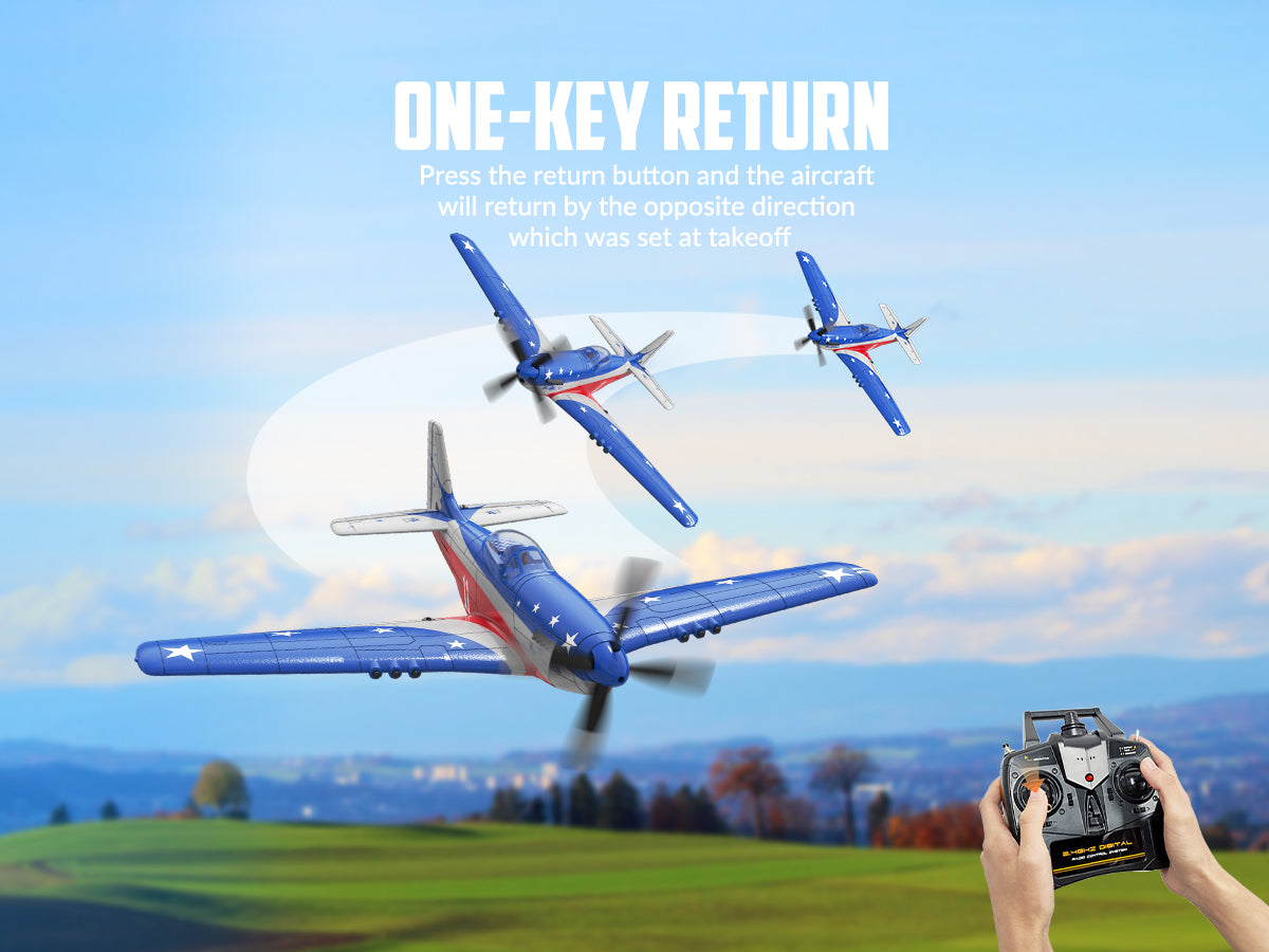 VOLANTEXRC Miss America RTF 4-CH RC Plane (76105) | EXHOBBY Official