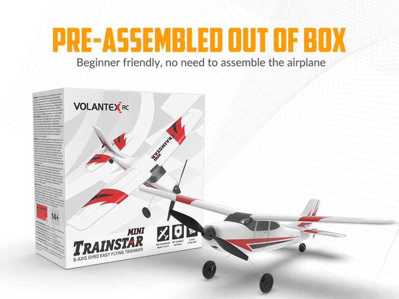 VOLANTEXRC Trainstar Mini (RTF) 3CH 400mm para principiantes (15,7'') 76101
