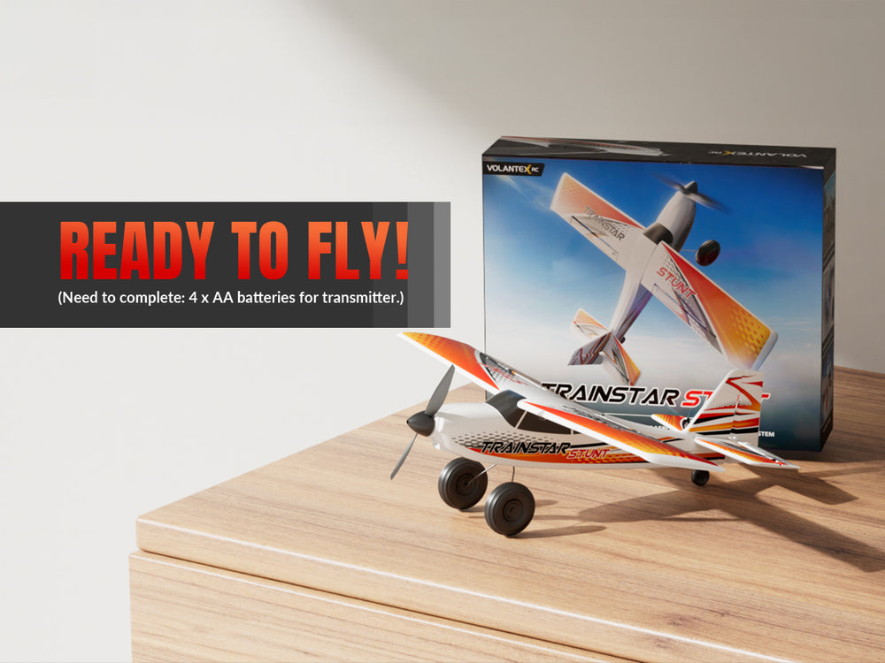 VOLANTEXRC 500MM TrainStar STUNT Brushless RC Plane RTF for Beginners