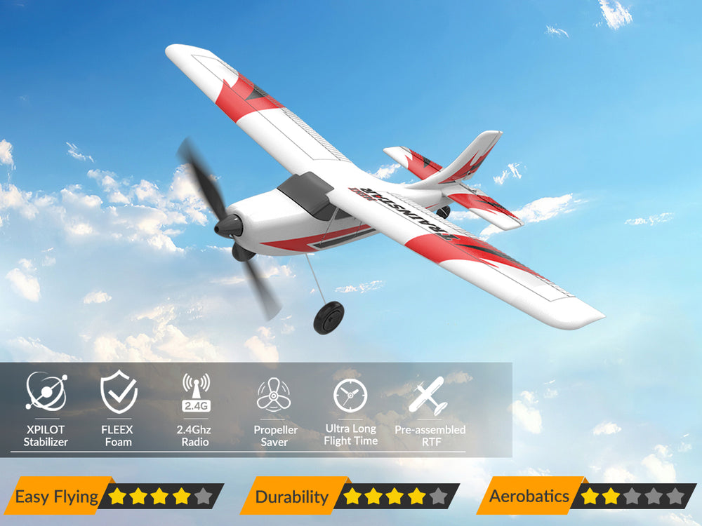 VOLANTEXRC Trainstar Mini 3CH RC Plane RTF Trainer for Beginners