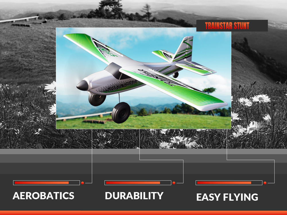 Volantexrc 500 mm Trainstar Stunt sin escobillas con motor de actualización 76804