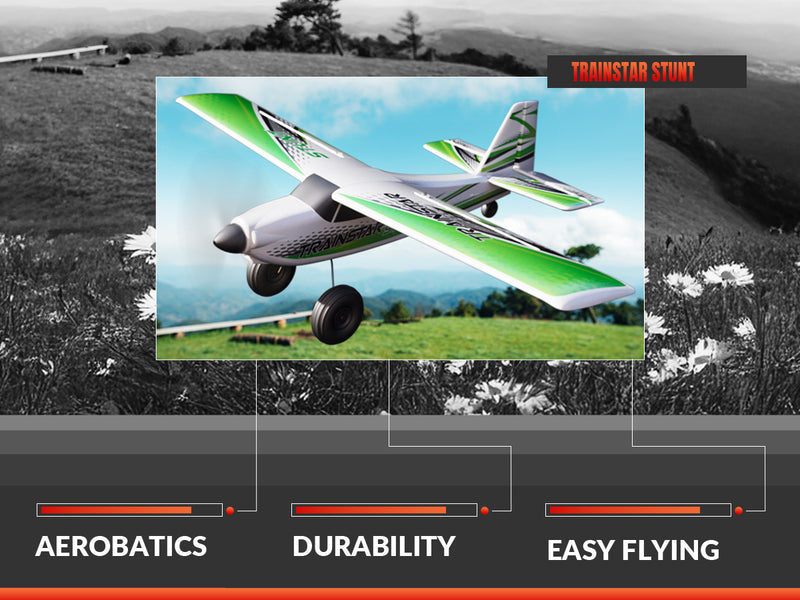 Volantexrc 500 mm Trainstar Stunt sin escobillas con motor de actualización 76804