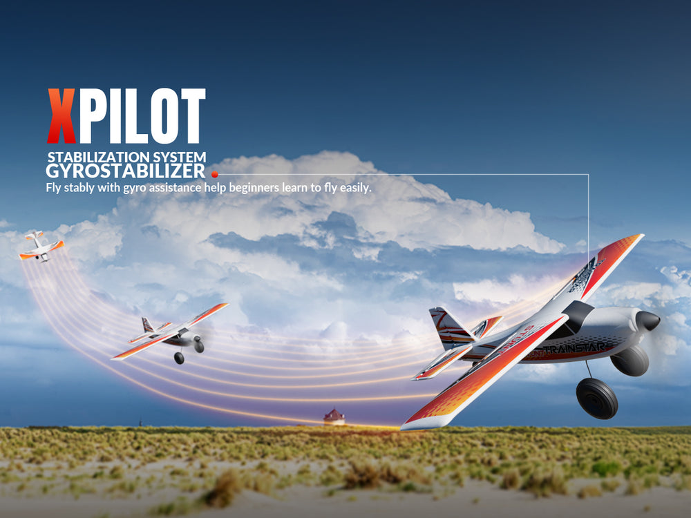 VOLANTEXRC 500MM TrainStar STUNT Brushless RC Plane RTF for Beginners