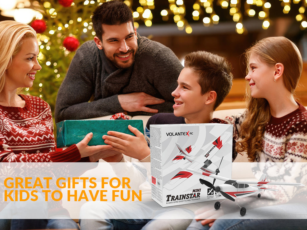 VOLANTEXRC Trainstar Mini 3CH RC Plane RTF Trainer for Beginners