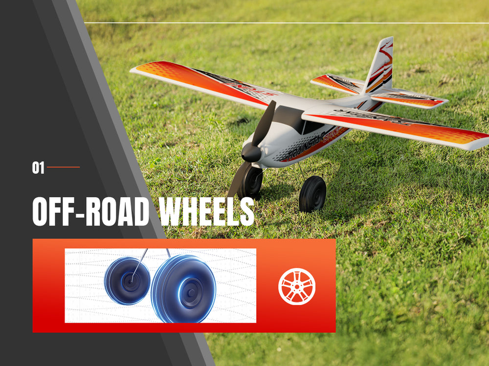 VOLANTEXRC 500MM TrainStar STUNT Brushless RC Plane RTF for Beginners