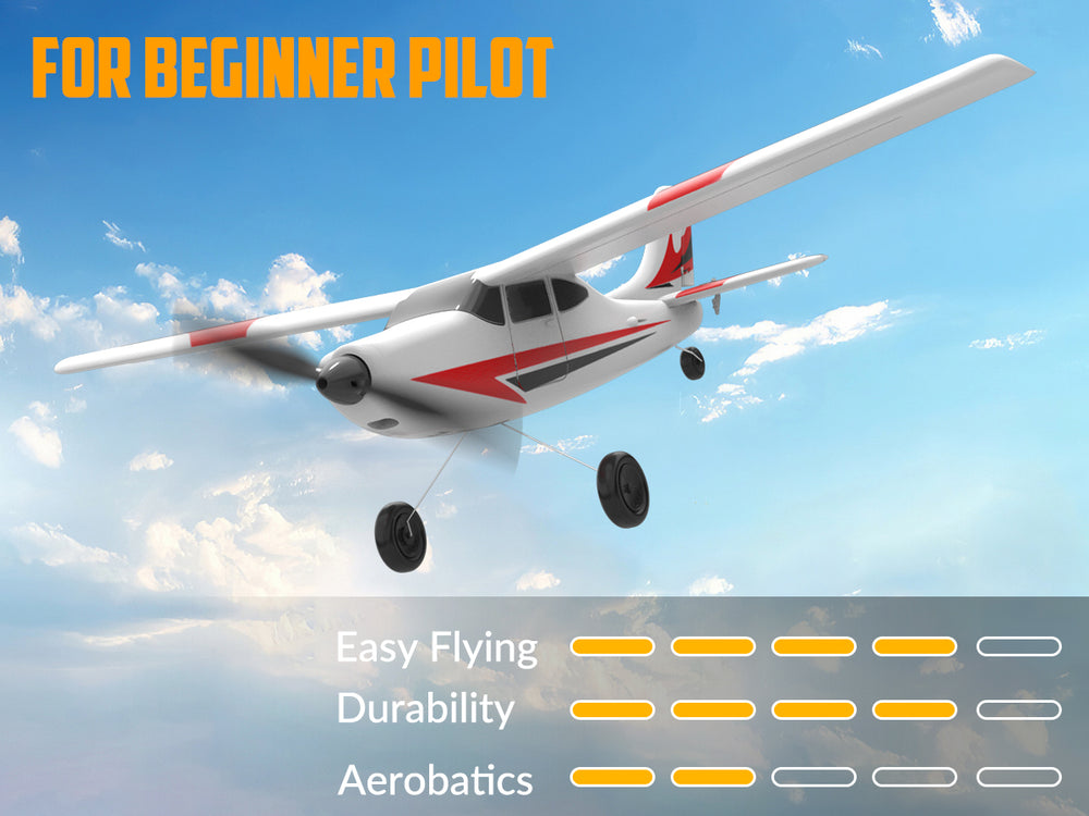 VOLANTEXRC Trainstar Mini 3CH RC Plane RTF Trainer for Beginners