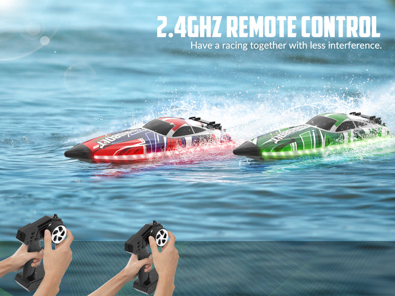 VOLANTEXRC Arrobolt Lumen S Brushless 35+MPH Full Proportional Boat GREEN (79706)