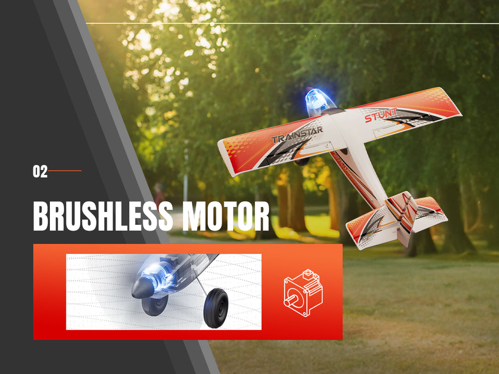 VOLANTEXRC 500MM TrainStar STUNT Brushless RC Plane RTF for Beginners
