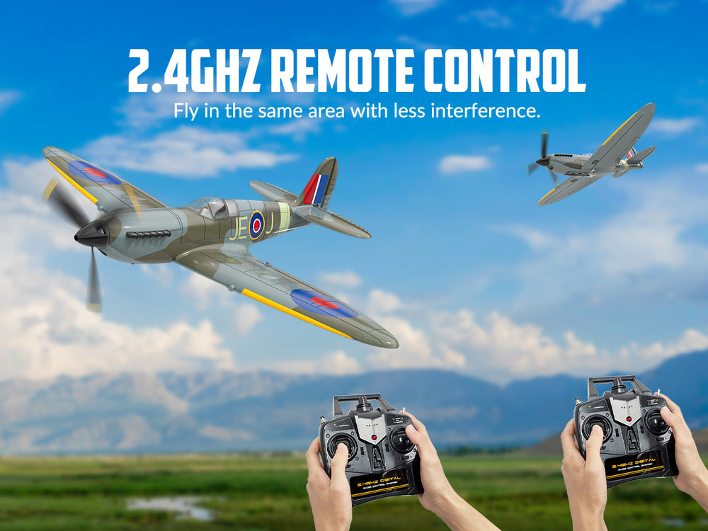 VOLANTEXRC Spitfire (RTF) 4CH 400mm with Gyro (15.7'') 76112