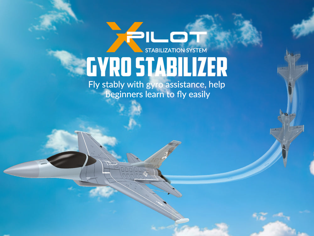 VOLANTEXRC F16 Fighting Falcon 4CH RTF RC Jet with Xpilot (76110)