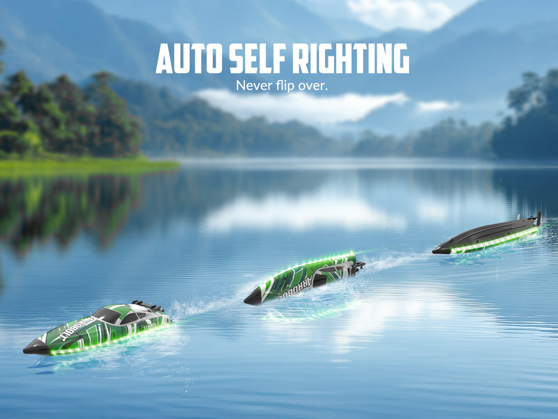 VOLANTEXRC Arrobolt Lumen S Brushless 35+MPH Full Proportional Boat GREEN (79706)