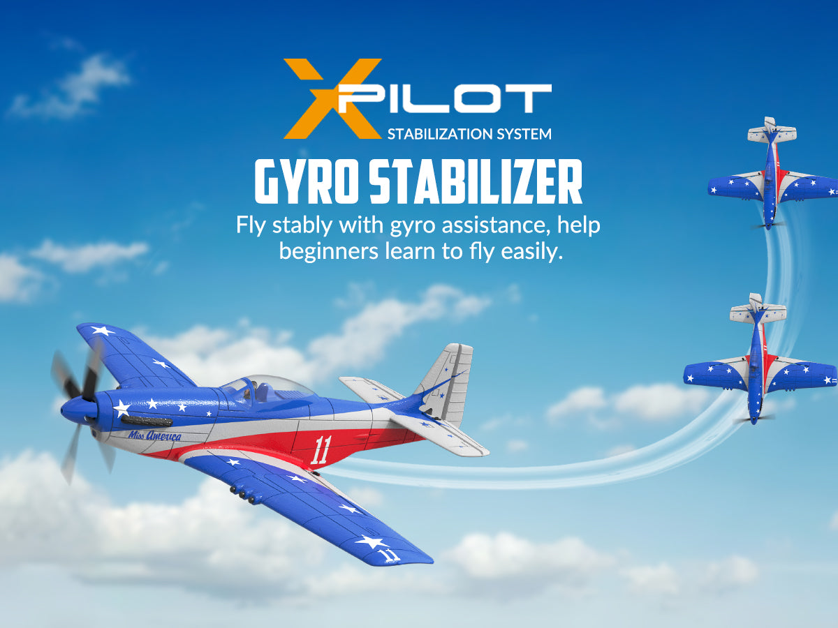 VOLANTEXRC Miss America RTF 4-CH RC Plane (76105) | EXHOBBY Official