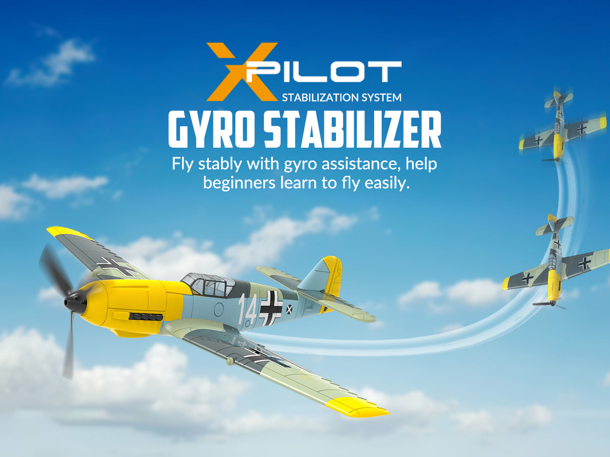 VOLANTEXRC BF109 RC Warbird Airplane for sale with Gyro RTF - EXHOBBY