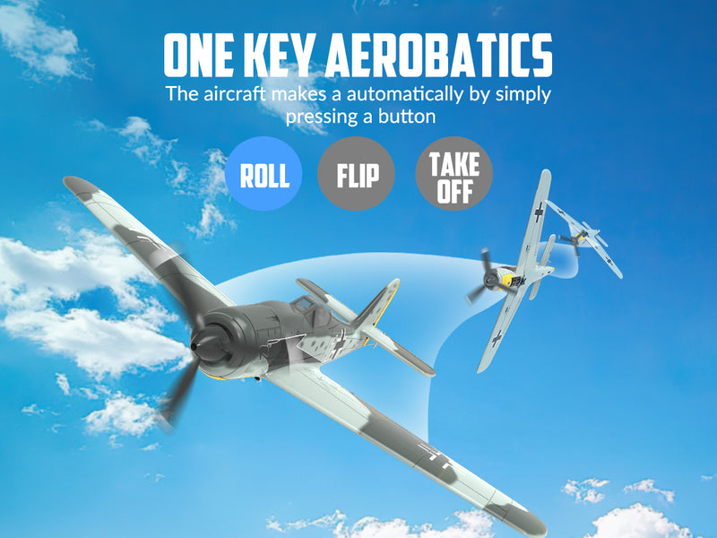 VOLANTEXRC FW190 (RTF) 4CH 400mm with 3 Modes (15.7'') 76117