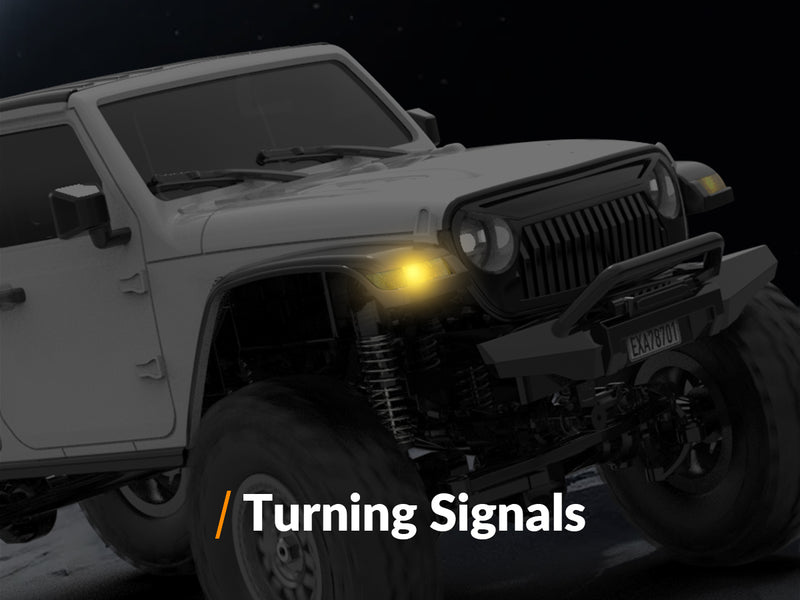 RACENT 1/24 Crawler RC Monster Truck Rock Climbing con luz LED (787-1 White)