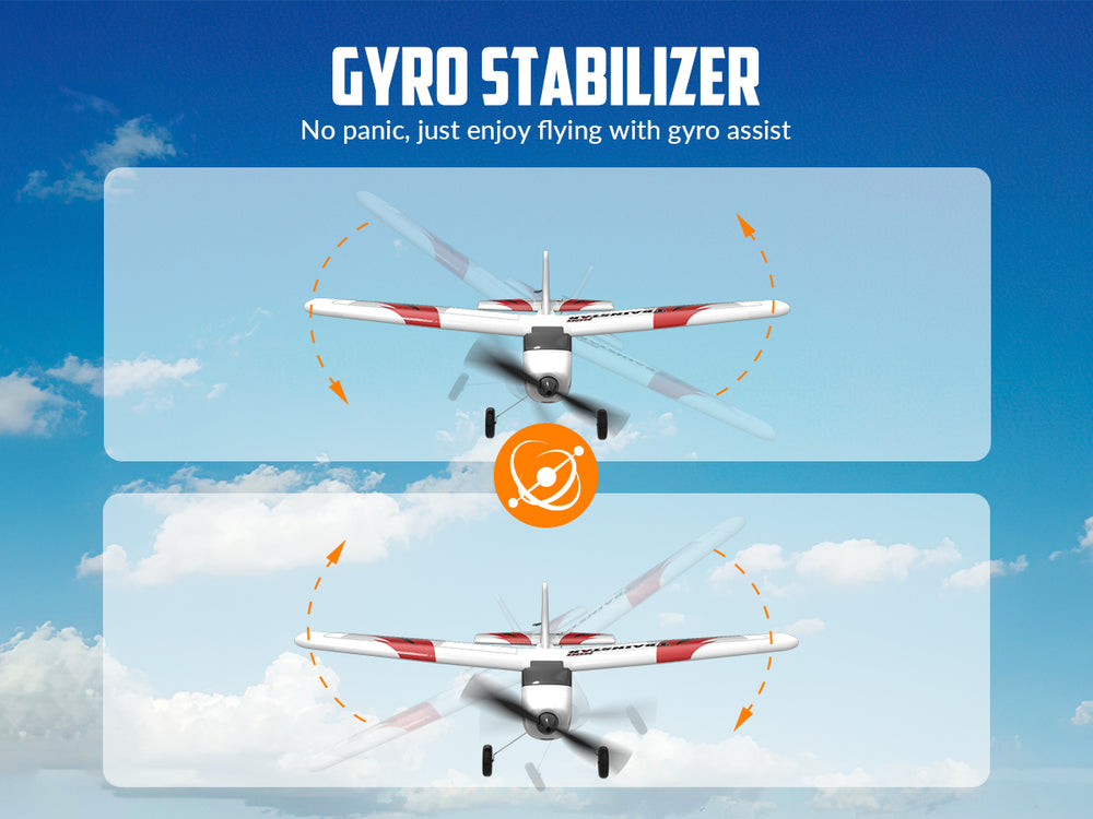 VOLANTEXRC Trainstar Mini 3CH RC Plane RTF Trainer for Beginners