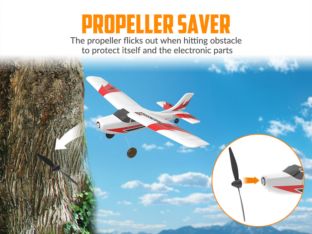 VOLANTEXRC Trainstar Mini 3CH RC Plane RTF Trainer for Beginners