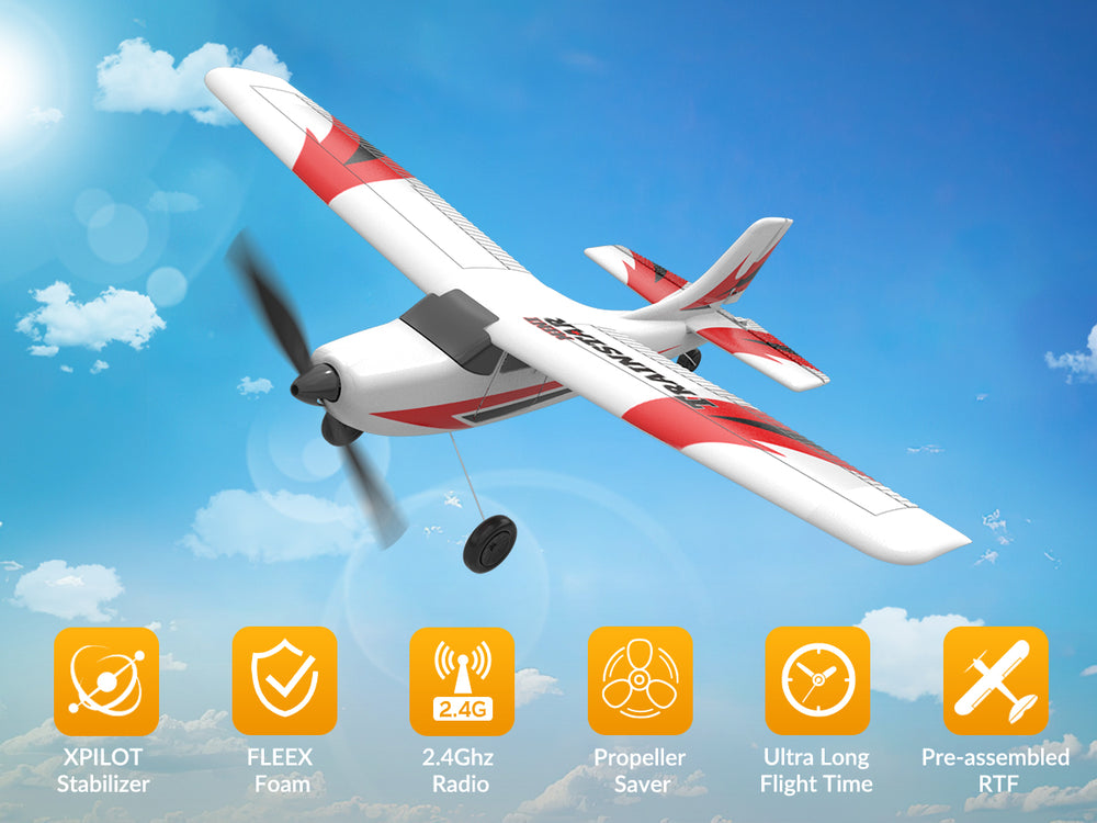 VOLANTEXRC Trainstar Mini 3CH RC Plane RTF Trainer for Beginners
