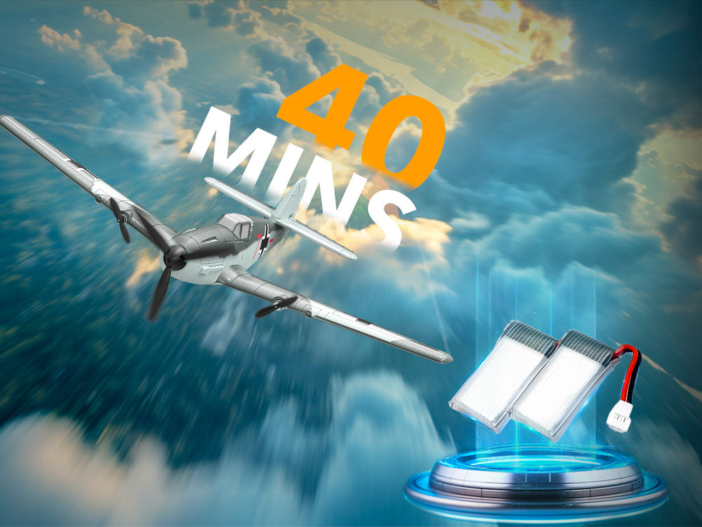 VOLANTEXRC BF109 RC Plane (RTF) 3CH 400mm for Beginners