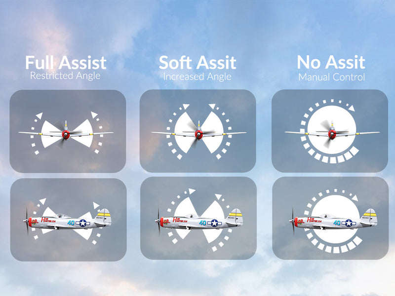 VOLANTEXRC P47 Thunderbolt (RTF) 4CH 400mm with Gyro (15.7'') 76116
