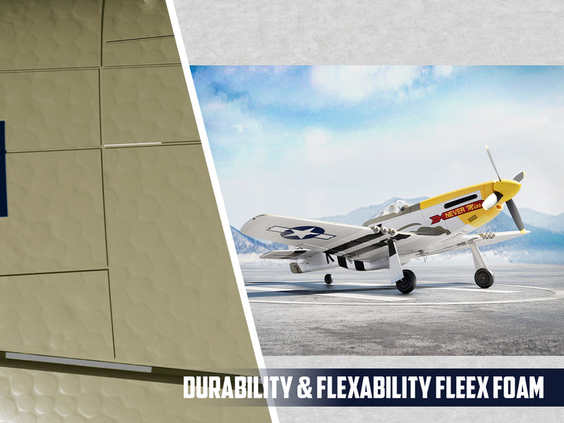 Volantexrc 500 mm Mustang P51 sin escobillas con estabilizador Gyro 76802