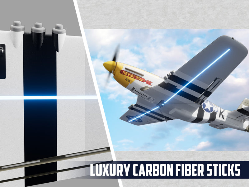 Volantexrc 500 mm Mustang P51 sin escobillas con estabilizador Gyro 76802