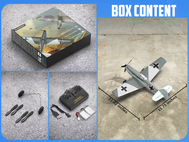 VOLANTEXRC BF109 (RTF) 3CH 400mm para principiantes (15.7'') 76206