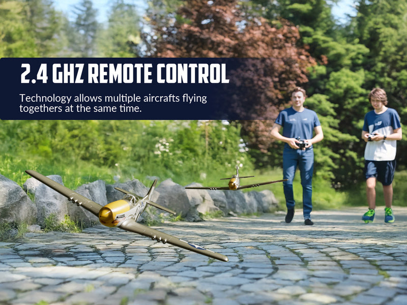 Volantexrc 500 mm Mustang P51 sin escobillas con estabilizador Gyro 76802