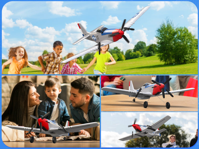 VOLANTEXRC P51 (RTF) 3CH 400mm para principiantes (15.7'') 76207