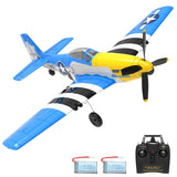 4-Channel P-51 Mustang RC Plane RTF with Xpilot Gyro - VOLANTEXRC