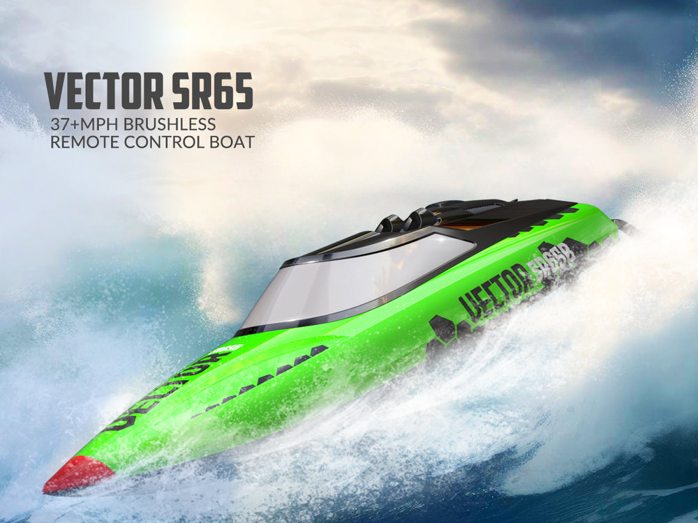 Barco RC VectorSR65B de alta velocidad sin escobillas 37MPH Autoadrizable RTR
