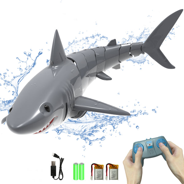 VOLANTEXRC Control Remoto Tiburón Juguetes para Piscina 2.4GHZ RC Shark RC Barcos Gran Regalo