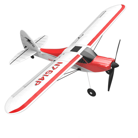 VOLANTEXRC Sport Cub 500 4Ch RC Trainer Airplane w- 6-Axis Gyro One-key Aerobatic Park flyer (761-4)RTF.