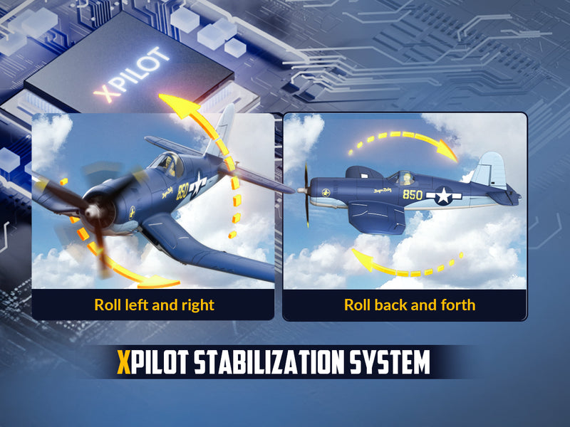 VOLANTEXRC 500MM Corsair F4U Brushless with update motor 76803