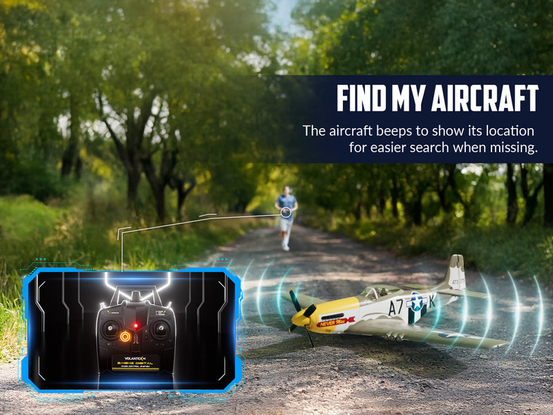 Volantexrc 500 mm Mustang P51 sin escobillas con estabilizador Gyro 76802