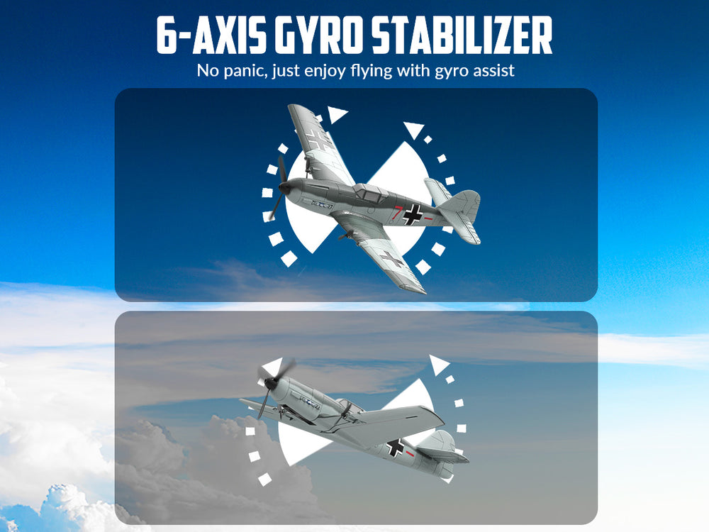VOLANTEXRC BF109 RC Plane (RTF) 3CH 400mm for Beginners